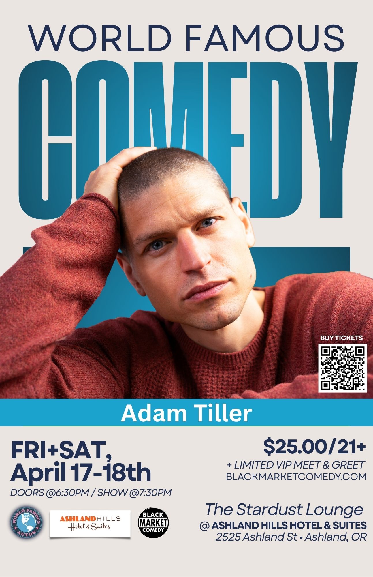 Poster 11x17 Adam Tiller - World Famous Autos - Buy Here, Pay Here Dealership