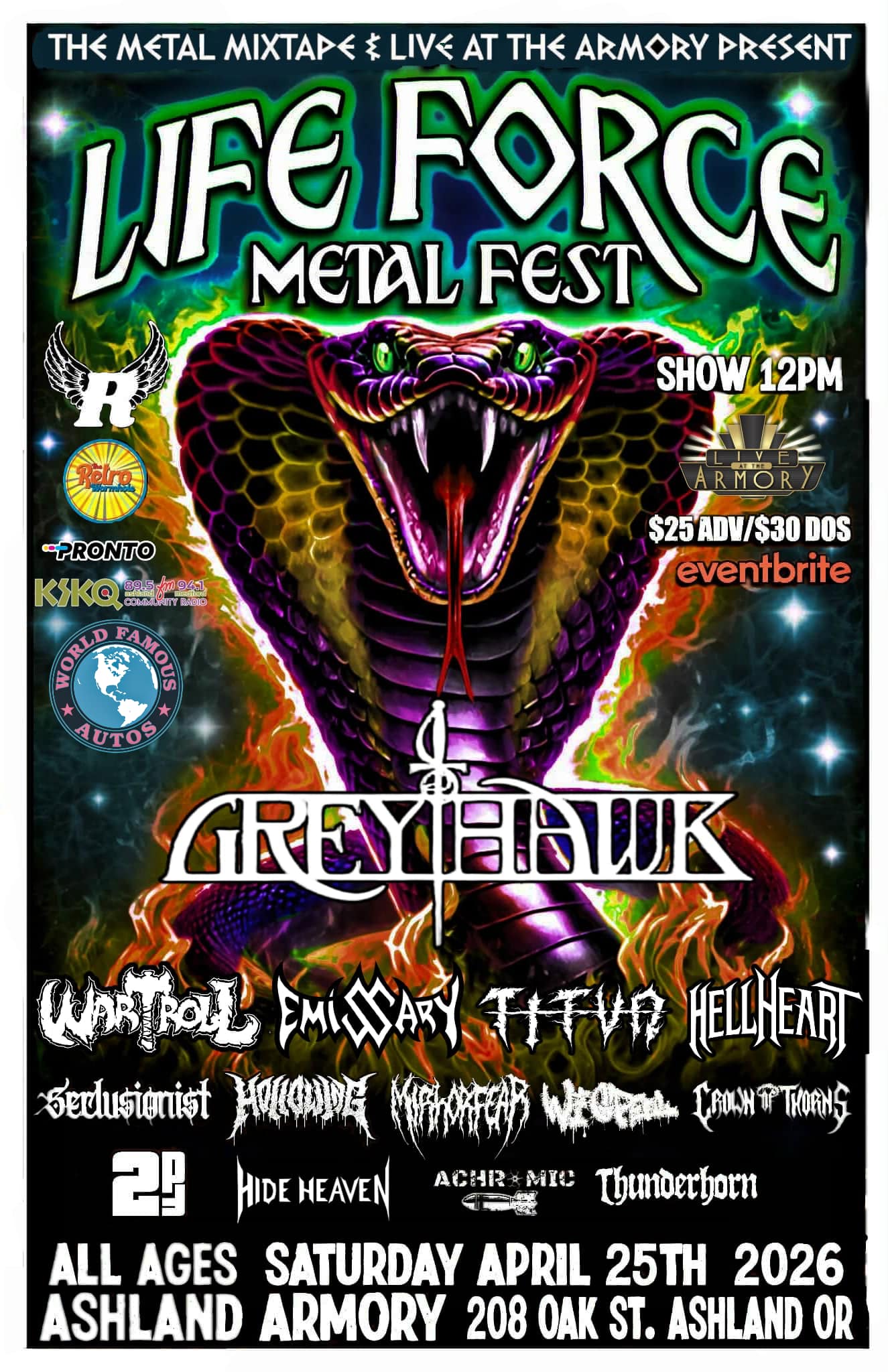 lifeforce metal concert w logo - World Famous Autos - Buy Here, Pay Here Dealership